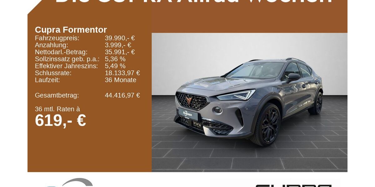 Cupra Formentor 57.945 km 39.990 &euro; Kaiserslautern 67657