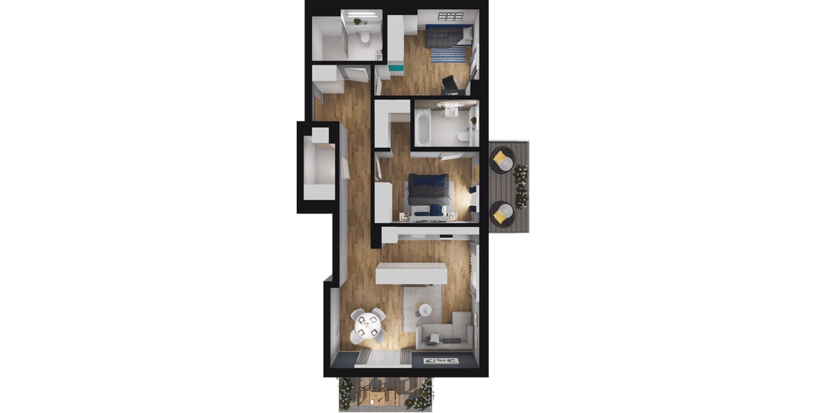 Erstbezug - Neubau! 3-Zimmer Wohnung im 1. OG mit Fahrstuhl 3 zimmer