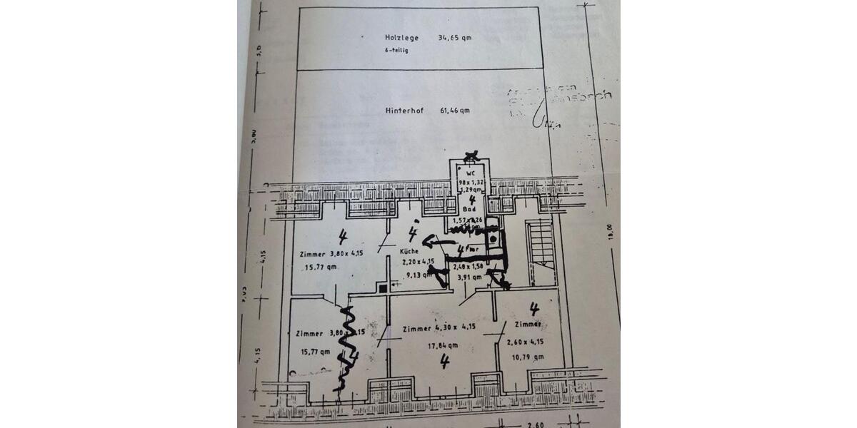 Dachgeschoßwohnung Ansbach - 4 Zimmer, 212.000&euro; | Angebot:21485713