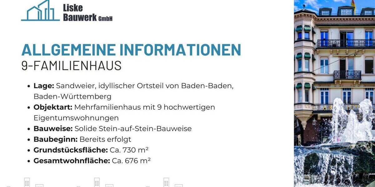 Etagenwohnung Baden-Baden Sandweier - 3 Zimmer, 84 m&sup2;, 425.998&euro; | Angebot:26150680