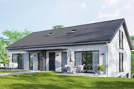 Mietkauf: Neubau-Doppelhaushälfte Wfl.183 m2 Sonniges Grundstück 7 zimmer