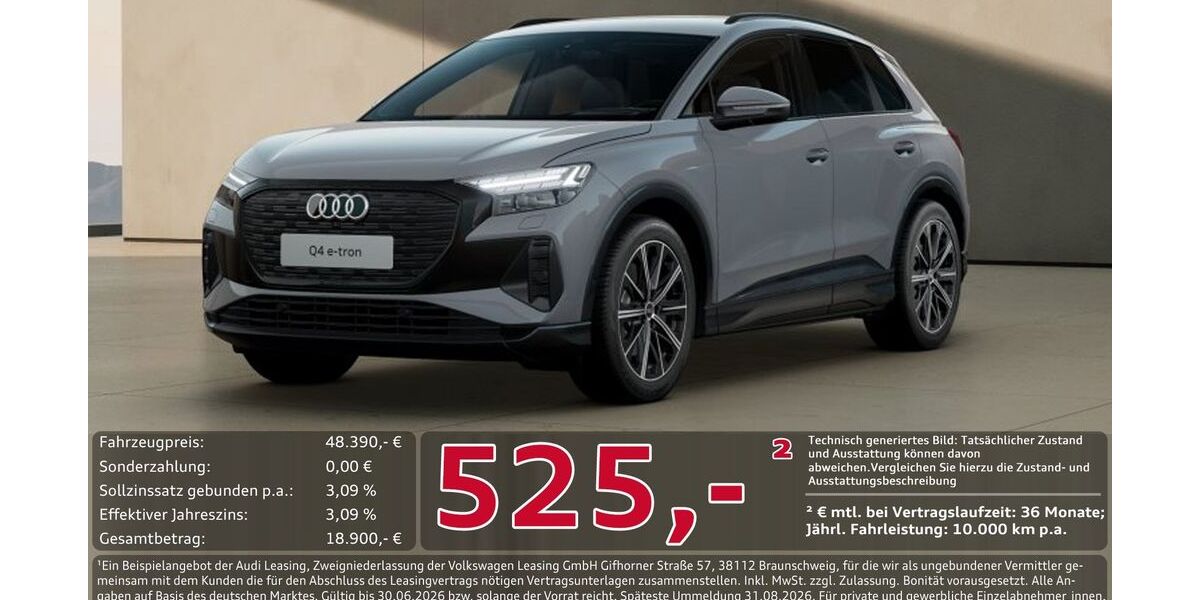 Audi Q4 e-tron 22.765 km 48.390 &euro; Ingolstadt 85057