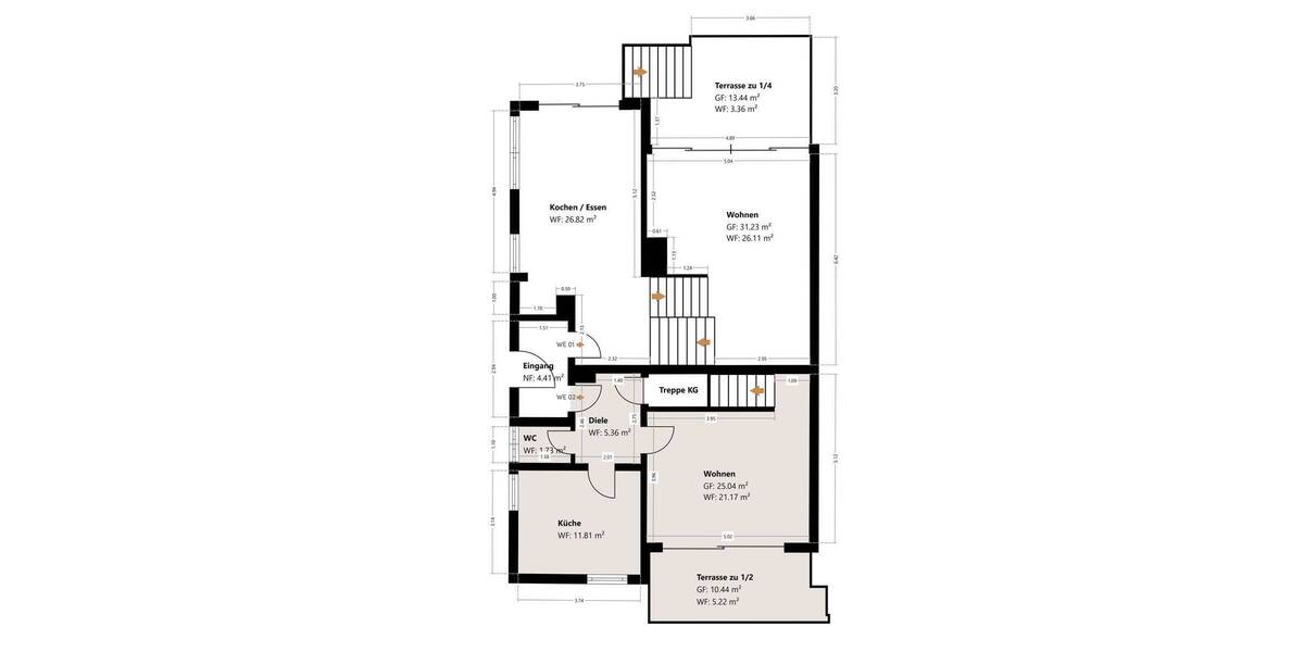 Doppelhaushälfte München Obergiesing - 8 Zimmer, 256 m&sup2;, 2.195.000&euro; | Angebot:26319311