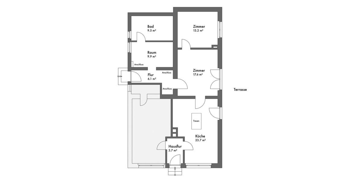 Haus mit Grundstück zu vermieten in LindenbergTauche. 300m Edeka 2.5 zimmer