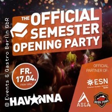 The Official Semester Opening Party 17.04.2026 Havanna Club Berlin