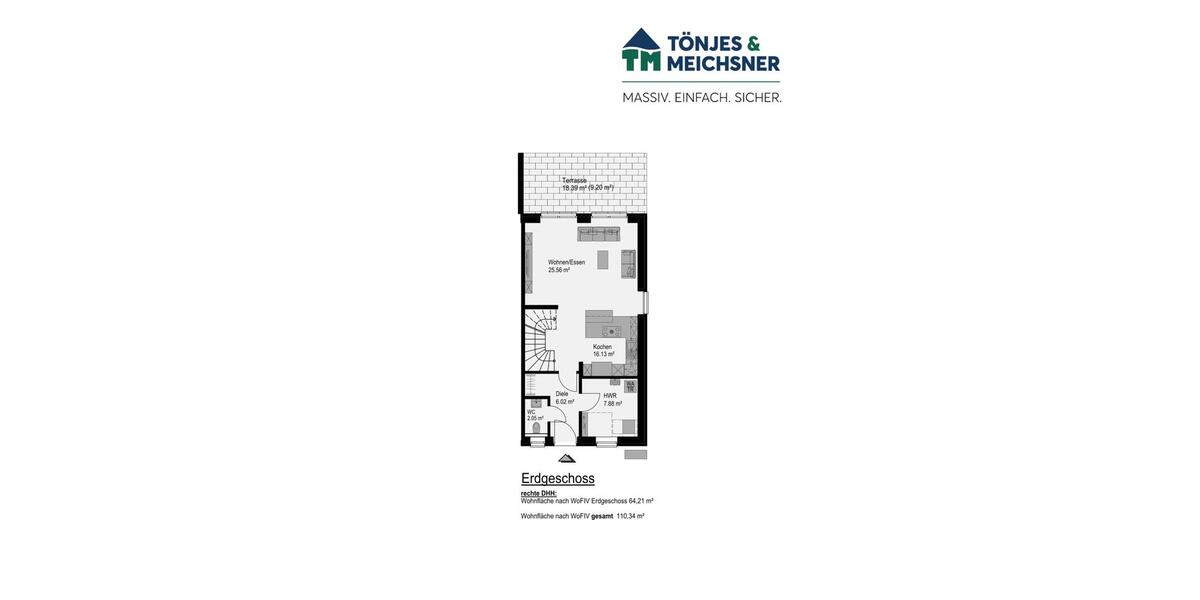 Doppelhaushälfte Oldenburg Alexandersfeld - 4 Zimmer, 110 m&sup2;, 1.770&euro; | Angebot:26348528
