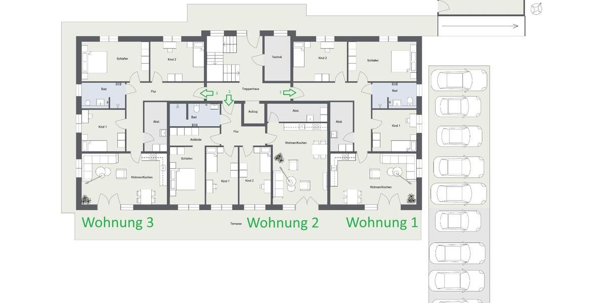Etagenwohnung Bispingen - 4 Zimmer, 110 m&sup2;, 1.320&euro; | Angebot:25636645