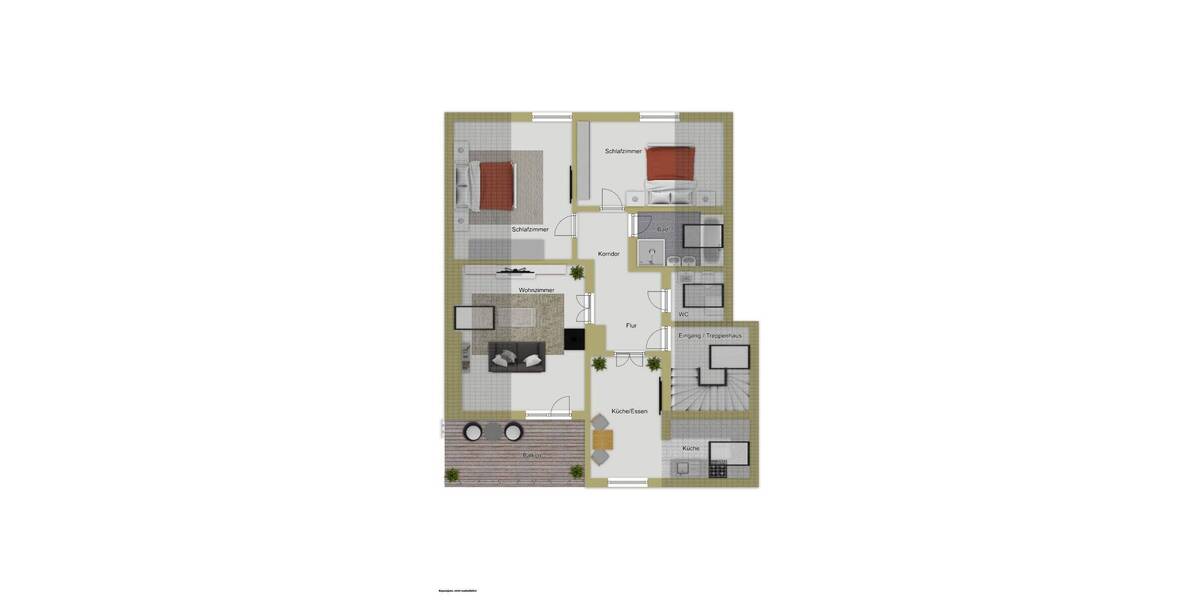 Etagenwohnung Friedrichshafen Ailingen - 3 Zimmer, 87 m&sup2;, 329.000&euro; | Angebot:26840895
