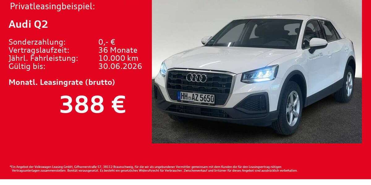 Audi Q2 1.890 km 29.441 &euro; Hamburg 20537