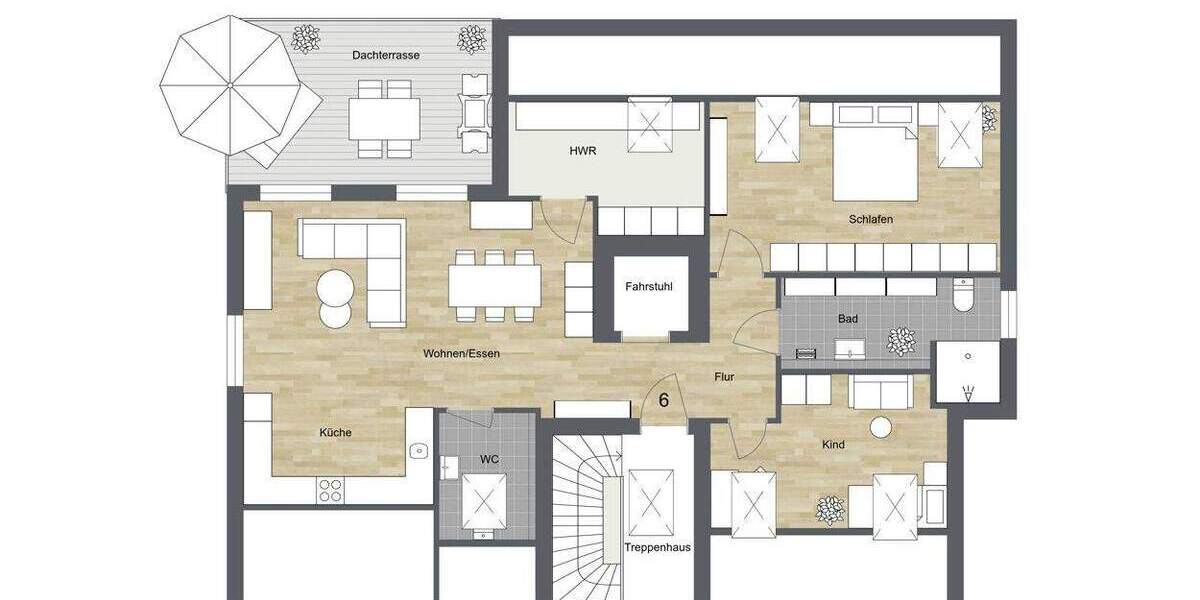 Terrassenwohnung Leopoldshöhe Asemissen - 3 Zimmer, 83 m&sup2;, 342.000&euro; | Angebot:24967347
