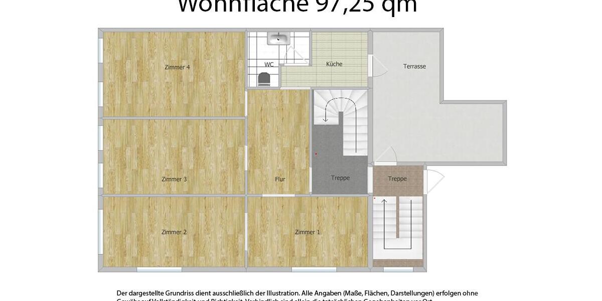 Etagenwohnung Kassel - 3 Zimmer, 97 m&sup2;, 1.459&euro; | Angebot:26562874
