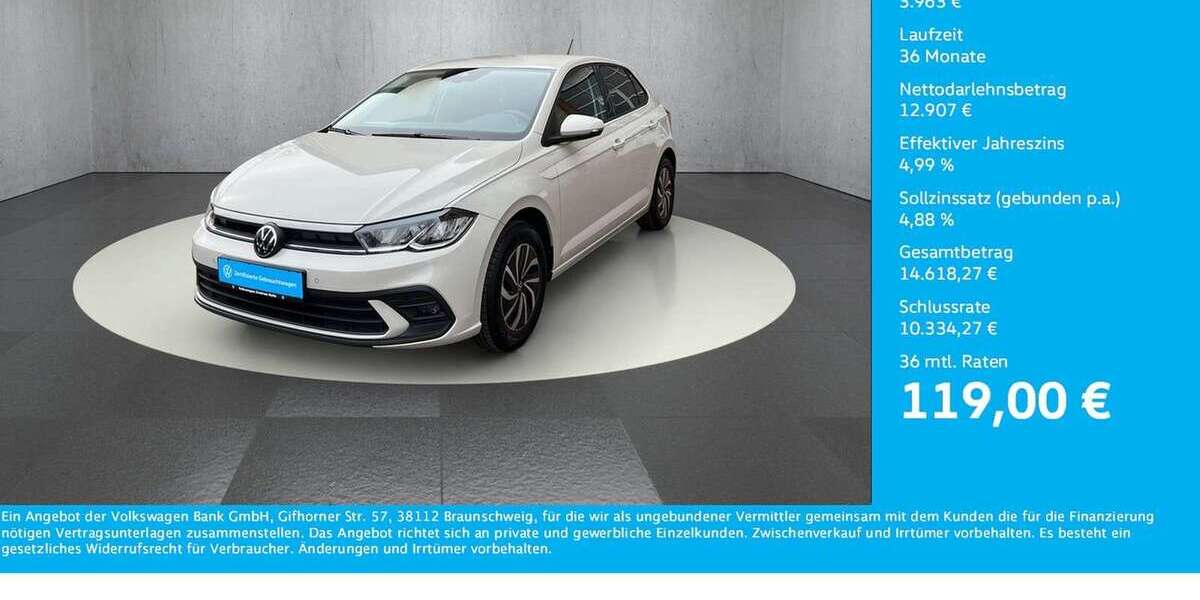 VW Polo 21.335 km 16.870 &euro; Halle 06110