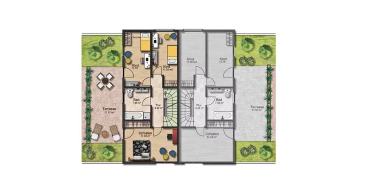 Doppelhaushälfte Ludwigshafen am Rhein Ludwigshafen-Hemshof - 5 Zimmer, 150 m&sup2;, 448.980&euro; | Angebot:24682515