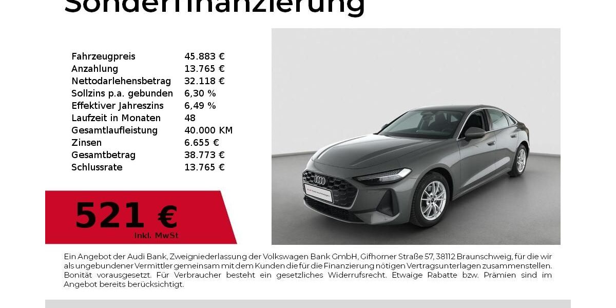 Audi A5 19.800 km 43.680 &euro; Nürnberg 90411