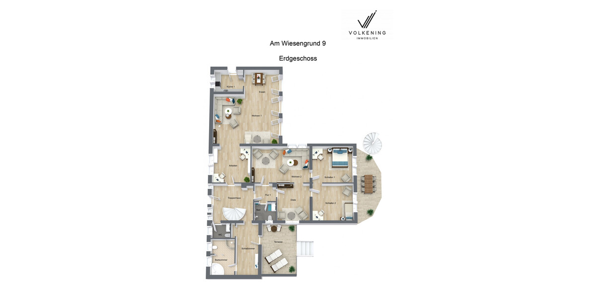 Idyllisches Mehrfamilien- Mehrgenerationenhaus - Mehrfamilienhaus, Wohnhaus Hüllhorst | Angebot:16568286