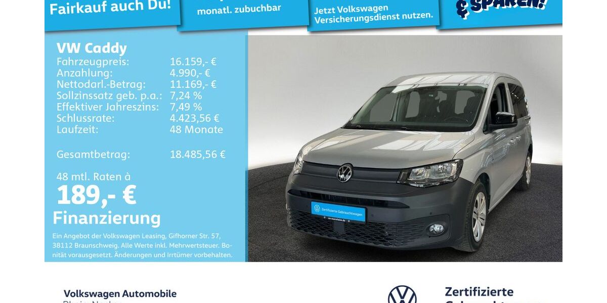 VW Caddy 114.676 km 15.997 &euro; Mannheim 68309
