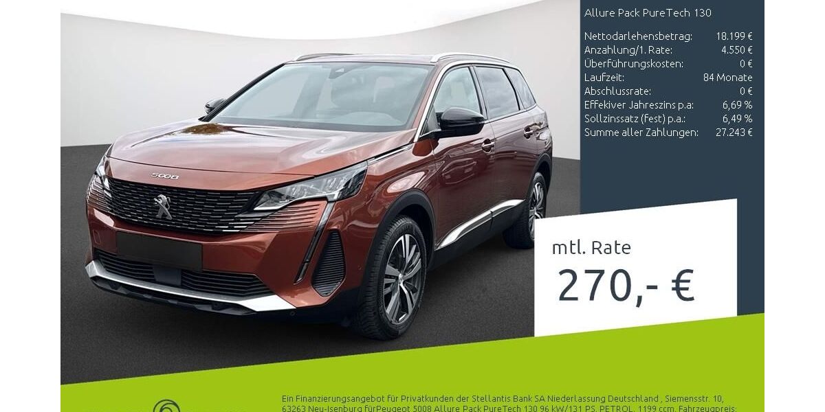Peugeot 5008 18.908 km 21.950 &euro; Borken 46325
