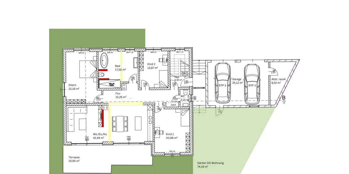 Terrassenwohnung Ernsgaden - 4 Zimmer, 147 m&sup2;, 580.592&euro; | Angebot:24990101