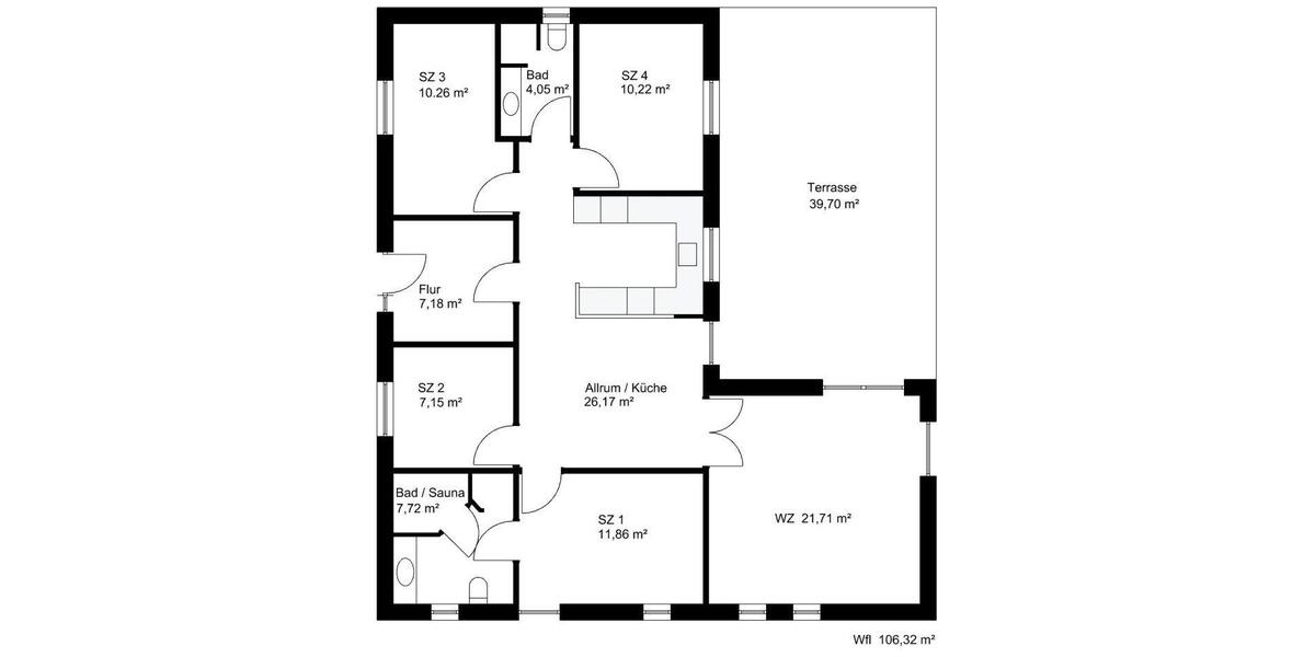 Bungalow Klanxbüll - 6 Zimmer, 106 m&sup2;, 248.000&euro; | Angebot:26988314