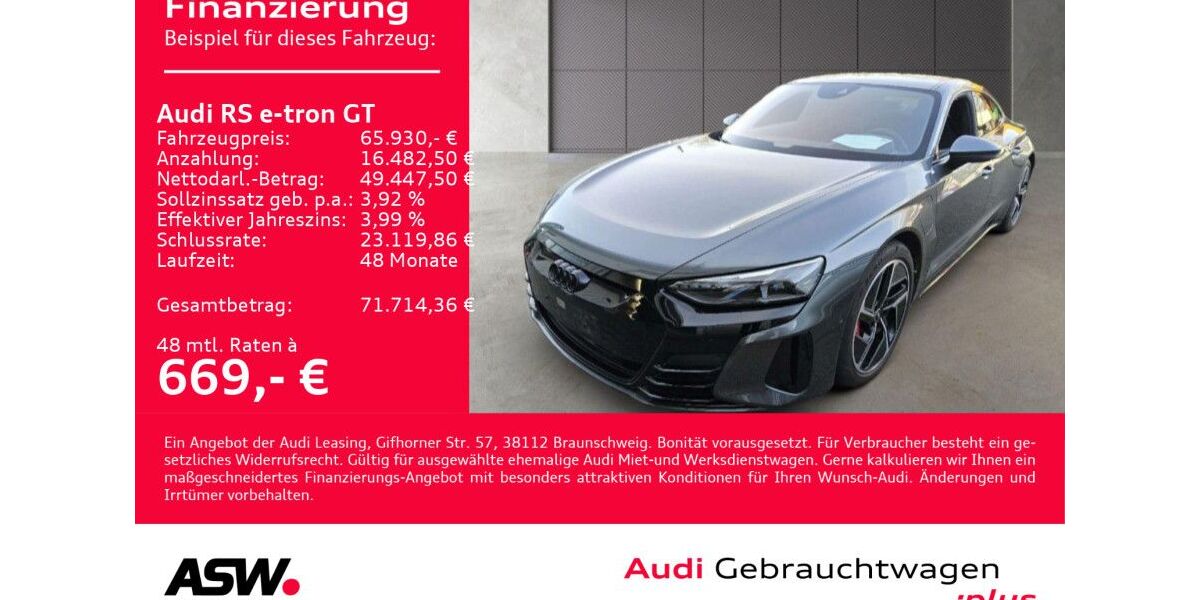 Audi RS e-tron GT 31.400 km 65.930 &euro; Heilbronn 74074