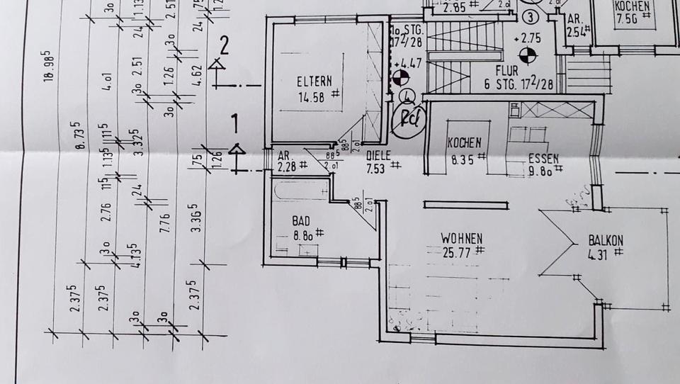 Etagenwohnung Eschenburg - 2 Zimmer, 79 m&sup2;, 165.000&euro; | Angebot:26794282
