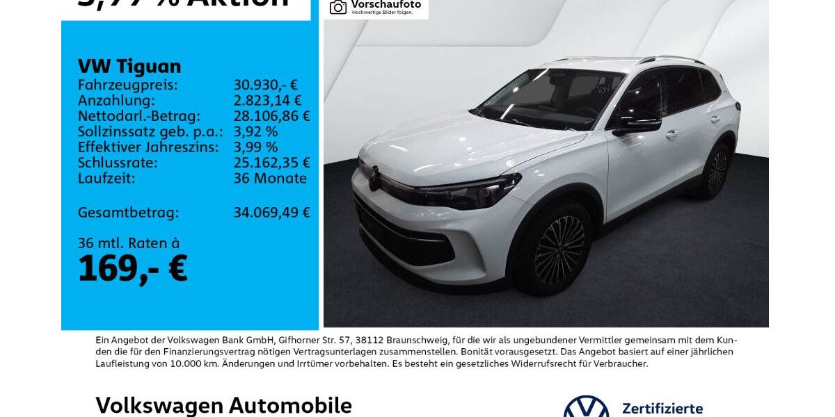 VW Tiguan 19.332 km 30.930 &euro; Leipzig 04178