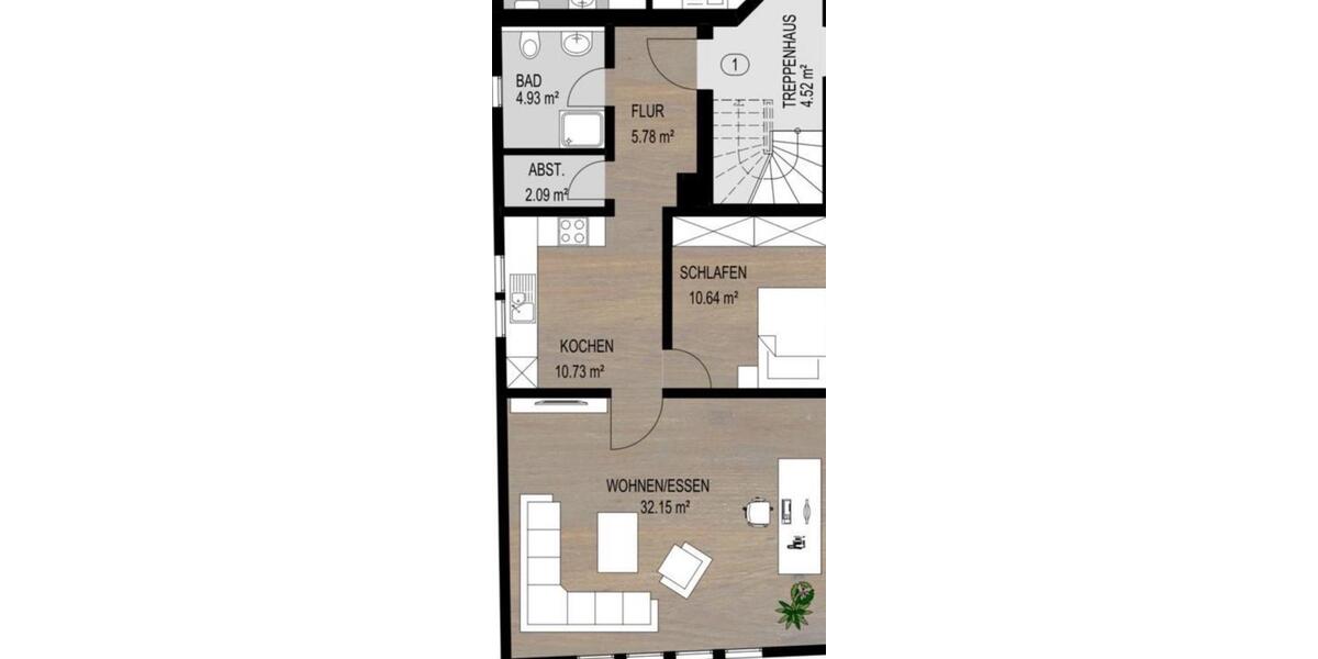 Etagenwohnung Biedenkopf - 2 Zimmer, 70 m&sup2;, 800&euro; | Angebot:25515609