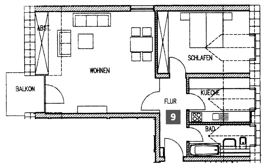 Etagenwohnung Radeberg - 2 Zimmer, 74 m&sup2;, 146.000&euro; | Angebot:25836422