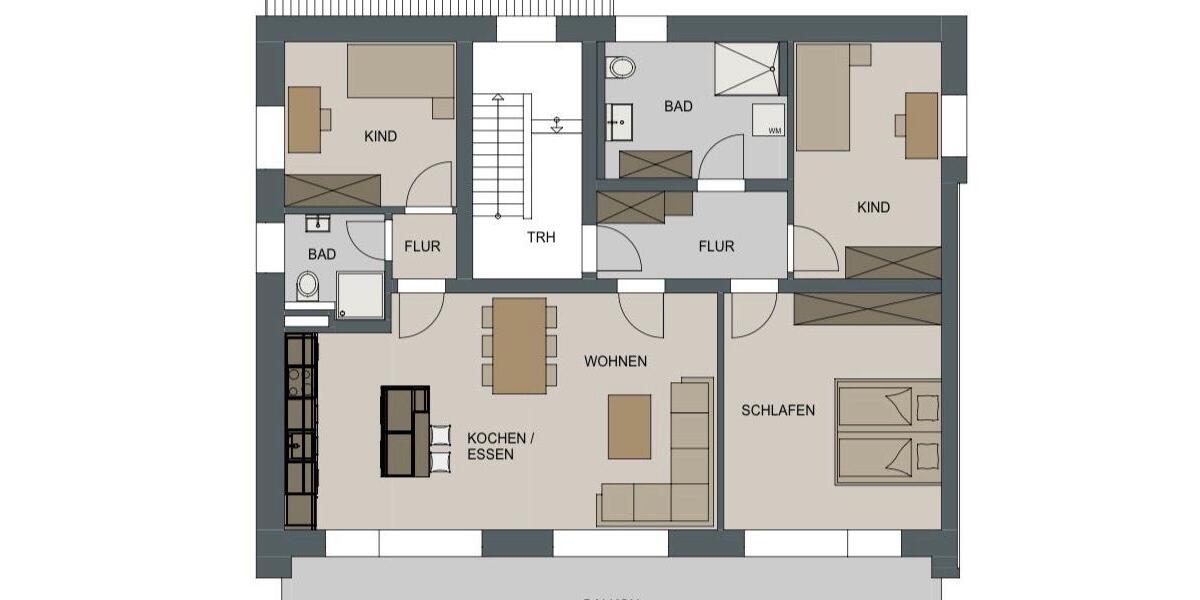 Etagenwohnung Landsberg am Lech Ellighofen - 4 Zimmer, 105 m&sup2;, 1.950&euro; | Angebot:26308515