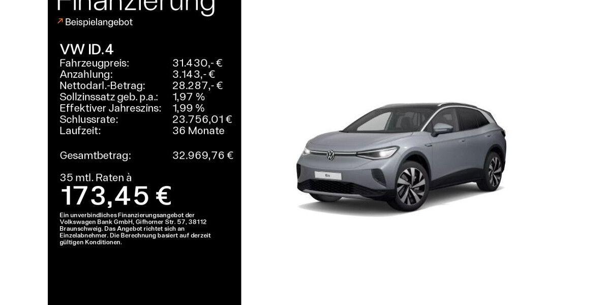 VW ID.4 48.952 km 31.430 € Kelkheim 65779