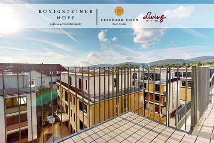 Burgblick in 2-Zimmer-Penthouse - Neubau Erstbezug | KÖNIGSTEINER HÖFE 2 zimmer
