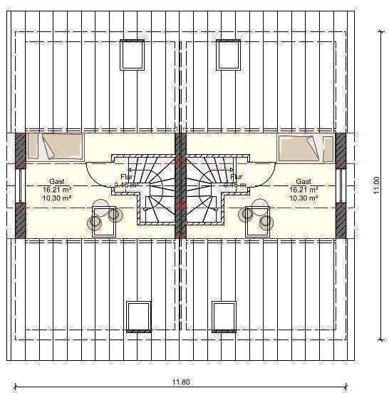 Doppelhaushälfte Stralsund Grünthal-Viermorgen - 4 Zimmer, 105 m&sup2;, 305.210&euro; | Angebot:26499389