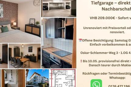 Wohnung Plochingen - 2 Zimmer, 51 m&sup2;, 209.000&euro; | Angebot:26287984