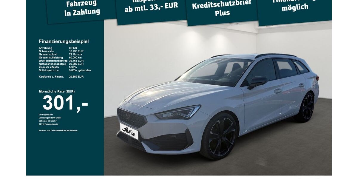 Cupra Leon 24.245 km 29.348 &euro; Weingarten 88250