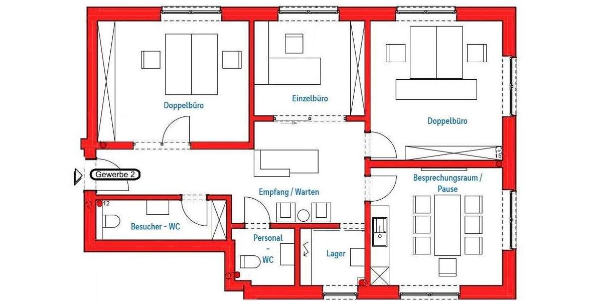 Gewerbeobjekt Werlte - 4 Zimmer, 111 m&sup2;, 380.000&euro; | Angebot:25736962