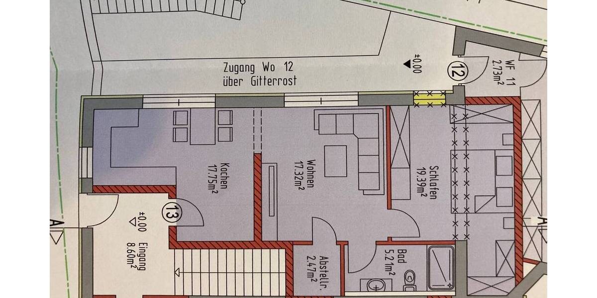 Etagenwohnung Grafenwiesen Berghäuser - 2 Zimmer, 62 m&sup2;, 130.180&euro; | Angebot:25815706