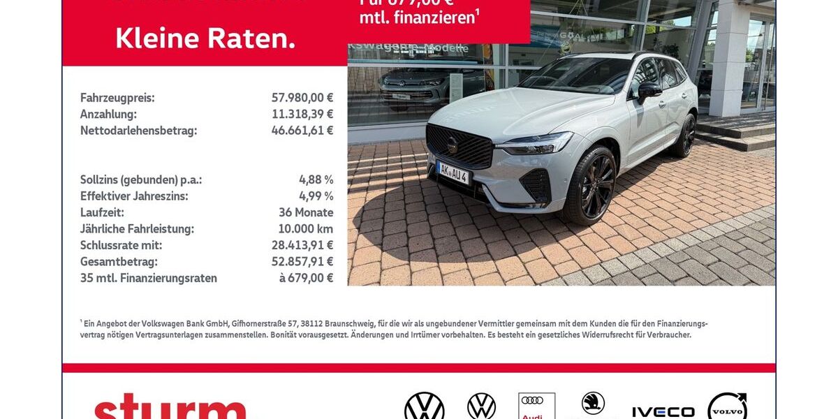 Volvo XC60 8.500 km 57.980 &euro; Altenkirchen 57610