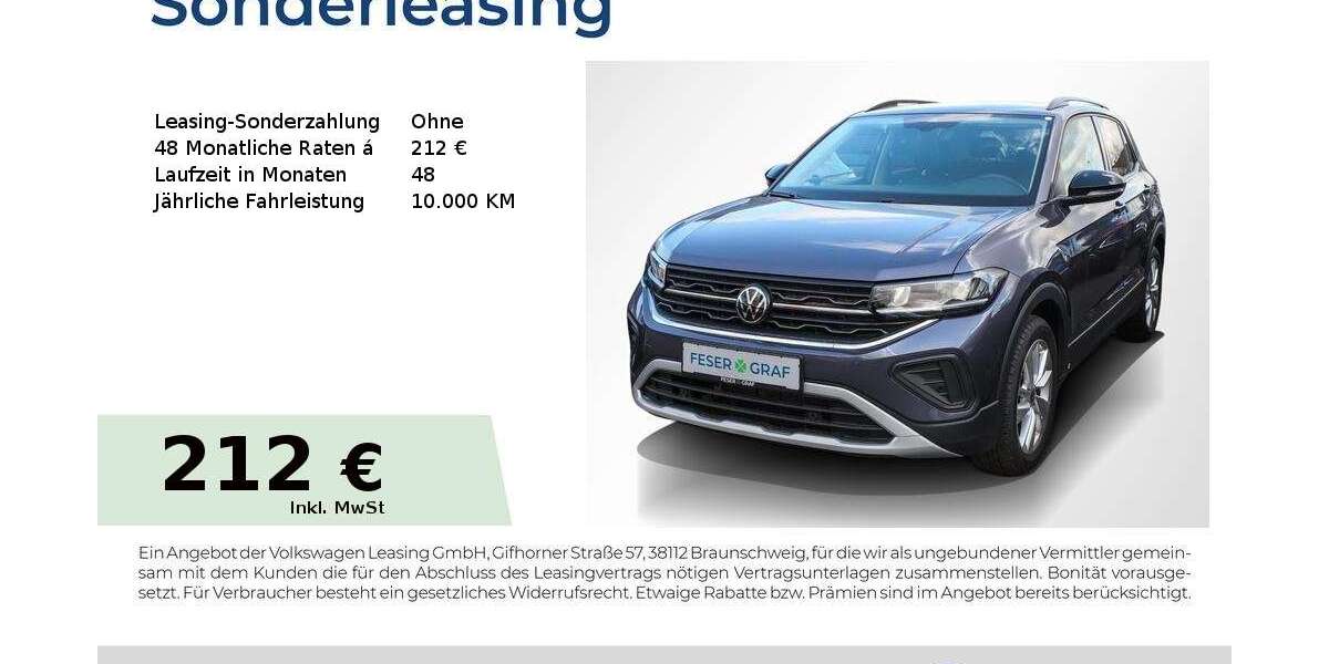 VW T-Cross 9.154 km 21.303 &euro; Nürnberg 90411
