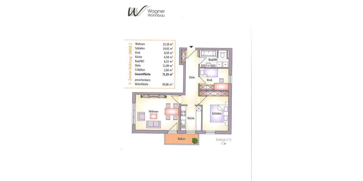 Etagenwohnung Deggendorf - 3 Zimmer, 205.000&euro; | Angebot:25706440