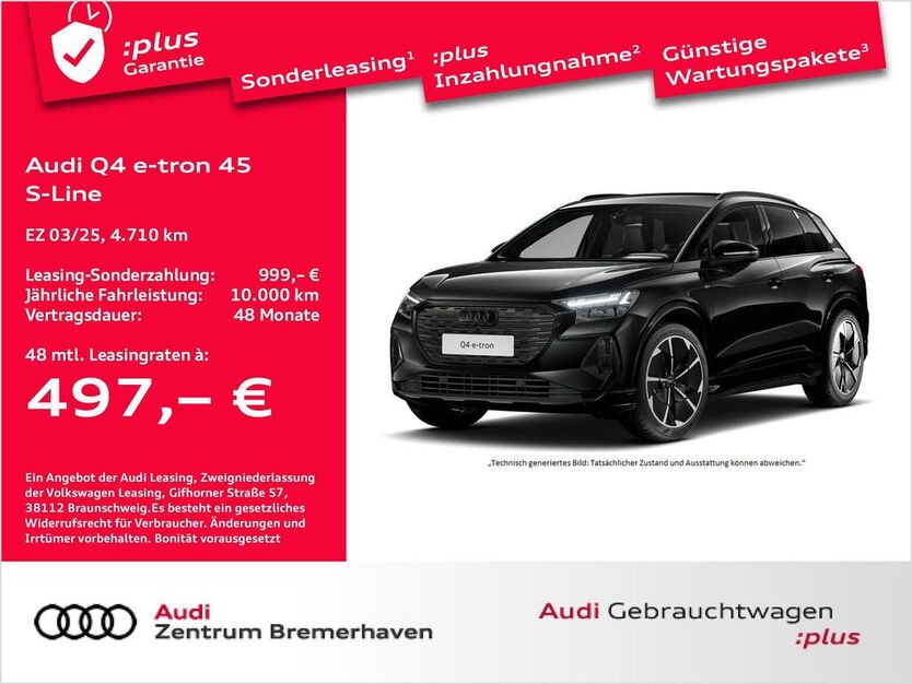 Audi Q4 e-tron 4.710 km 51.681 € Bremerhaven 27576
