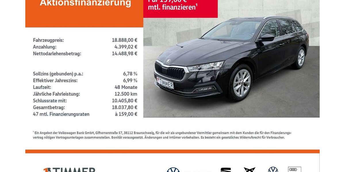 Skoda Octavia 99.699 km 18.450 &euro; Rheine 48432