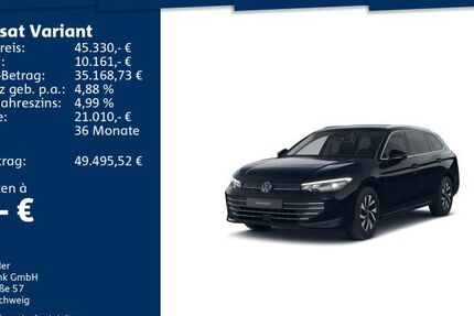 VW Passat Variant 17.500 km 45.330 € Mosbach 74821