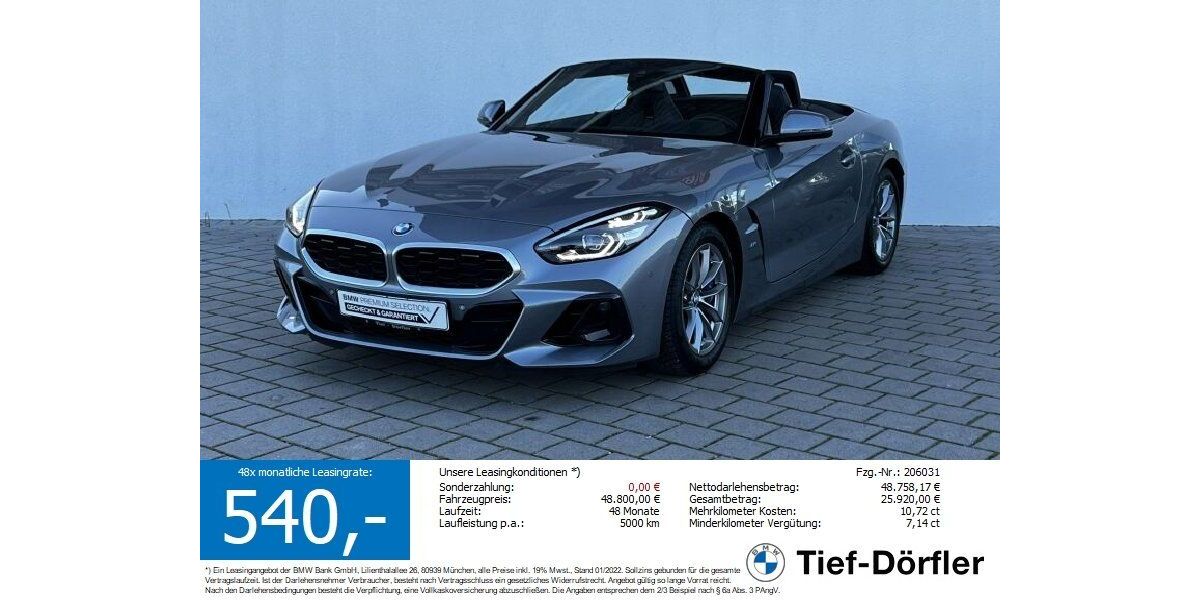 BMW Z4 26.328 km 48.240 € Marktsteft 97342