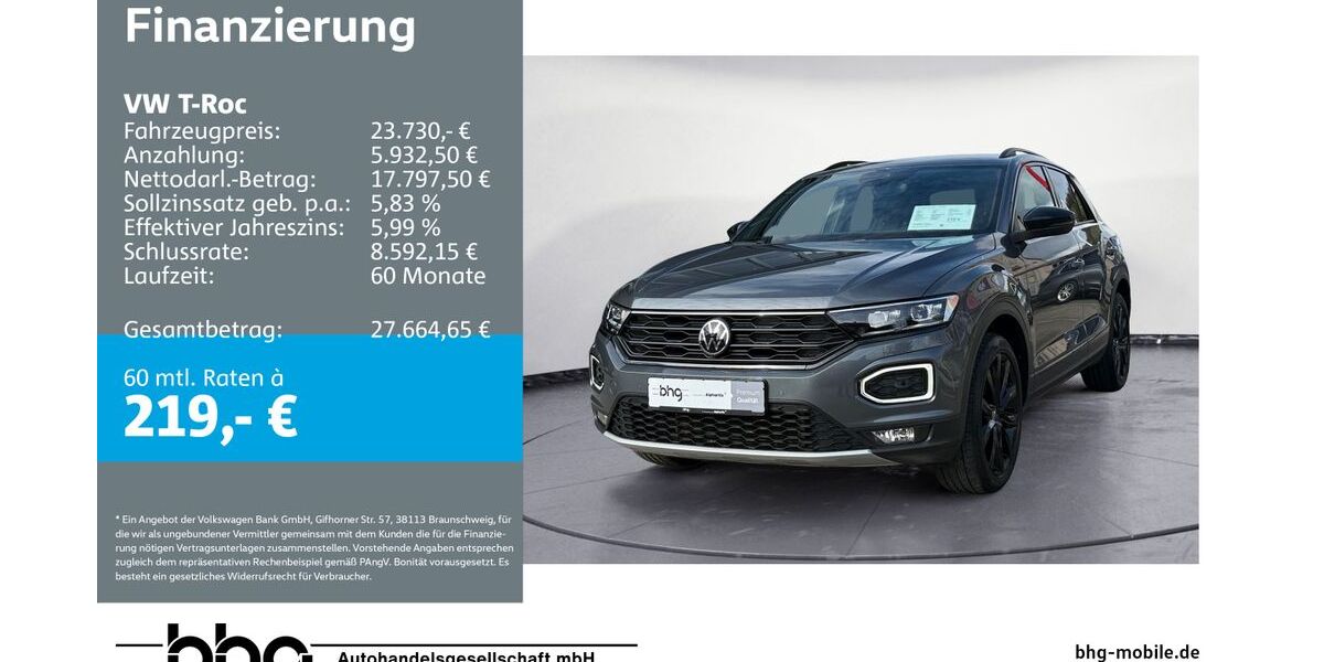 VW T-Roc 39.163 km 23.730 &euro; Metzingen 72555