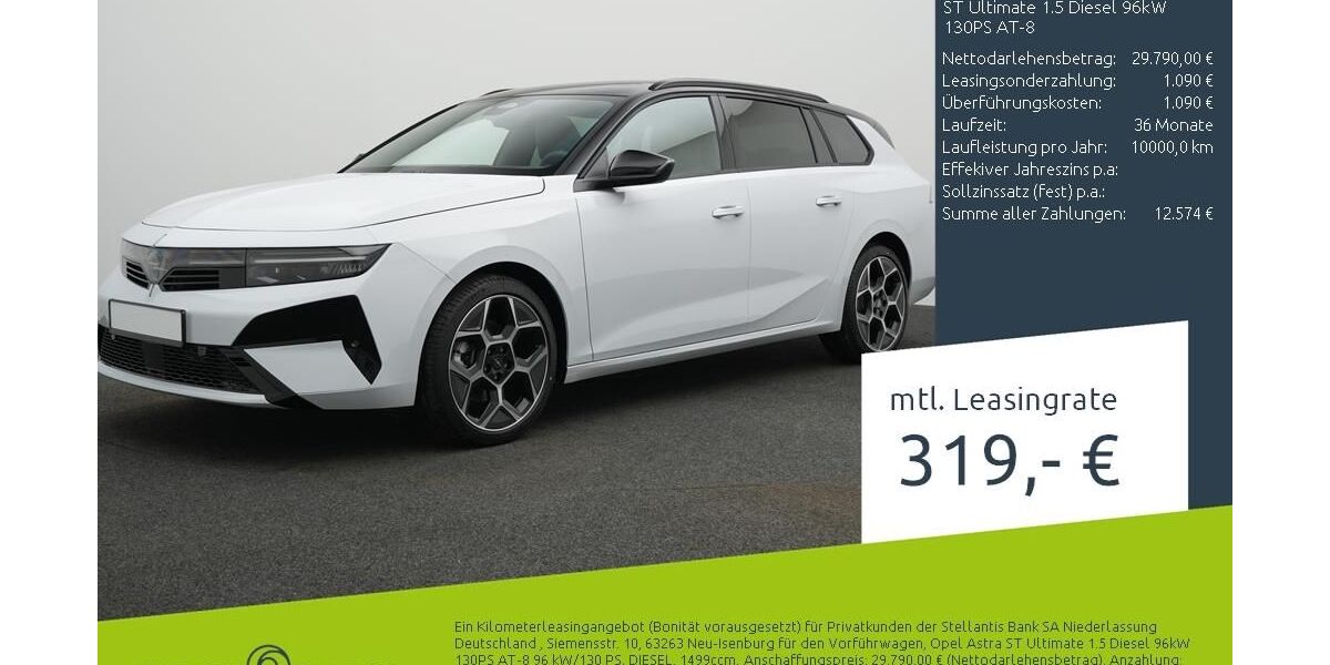 Opel Astra 2.000 km 29.790 &euro; Borken 46325