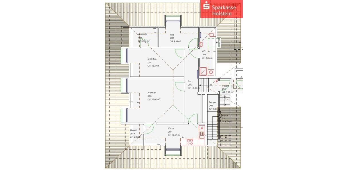 Etagenwohnung Fehmarn Burg auf Fehmarn - 2 Zimmer, 89 m&sup2;, 895&euro; | Angebot:26343921