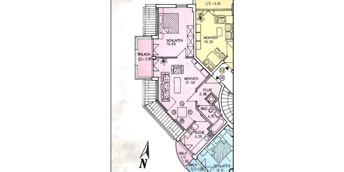 Dachgeschoßwohnung Ahrensfelde - 2 Zimmer, 57 m&sup2;, 967&euro; | Angebot:26662769
