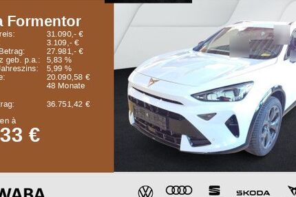 Cupra Formentor 25.500 km 30.780 &euro; Gersthofen 86368