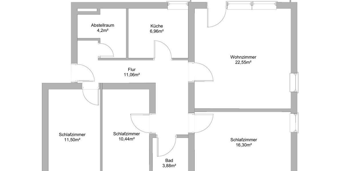 Etagenwohnung Hameln Kernstadt - 4 Zimmer, 92 m&sup2;, 180.000&euro; | Angebot:26532090