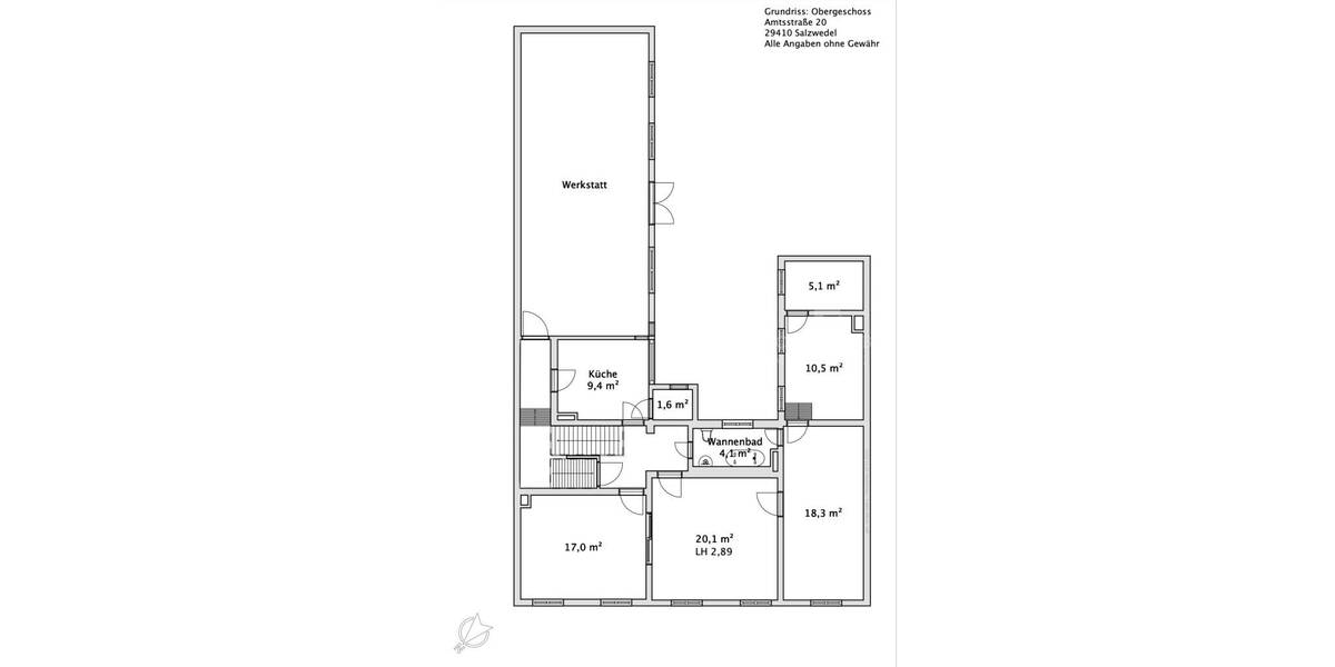 Einfamilienhaus Salzwedel - 9 Zimmer, 151 m&sup2;, 139.000&euro; | Angebot:25987010
